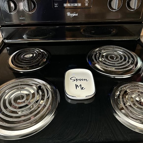 Farmhouse Spoon Rest Modern Kitchen Decor Ceramic Cooking Utensil Holder Gift - Picture 5 of 5